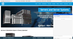 Desktop Screenshot of hpservers.in